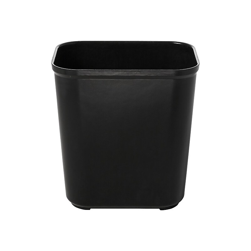 Rubbermaid Fire Resistant Indoor Trash Can w/ No Lid, Black, 7 Gal. (FG254300BLA) image 1