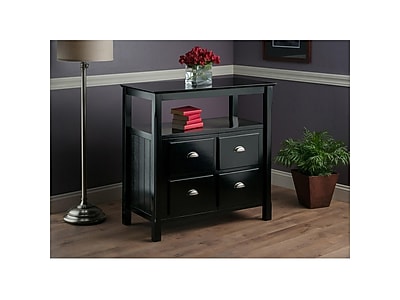 Winsome Timber 36″W Buffet, Black, Each (20236) Sansujyuku sansujyuku.com