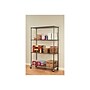 Alera Complete 4-Shelf Metal Unit, 48"W, Anthracite Black (ALESW604818BA)~#|#~sp43802961_sc7