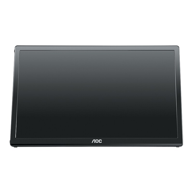 AOC E1659FWU 15.6" Portable HD LED Monitor, Black image 1