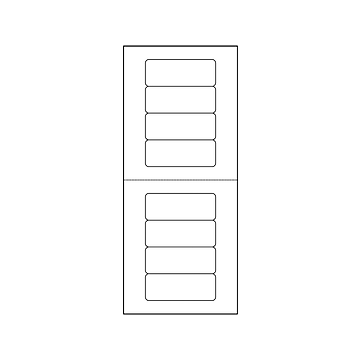 Avery Mini-Sheets Laser/Inkjet Address Labels, 1" x 2 5/8", White, 200 Labels/Pack (2160)