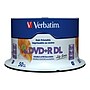 Verbatim (97693) 8x DVD+R DL, White Inkjet Printable, Hub Printable, 50/Pack~#|#~sp43803249_sc7