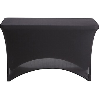 ICEBERG 30"W x 72"L Table Cover, Black, Each (16521)
