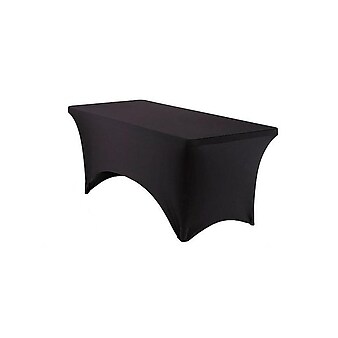 ICEBERG 30"W x 72"L Table Cover, Black, Each (16521)
