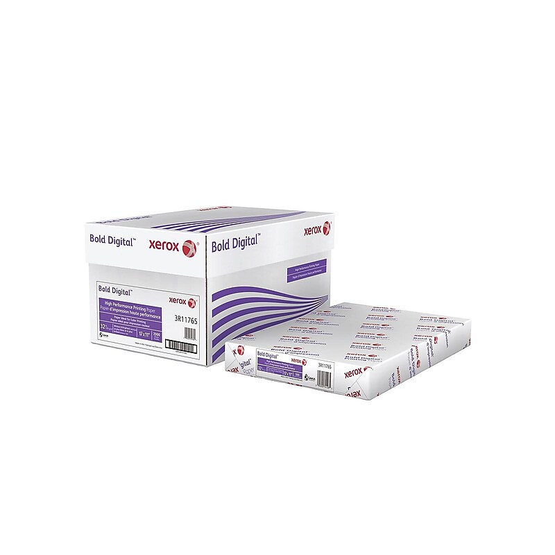 Xerox Bold 11" x 17", Digital Color Copy Paper, 32 lbs., White, 2000/Carton (3R11765) image 1