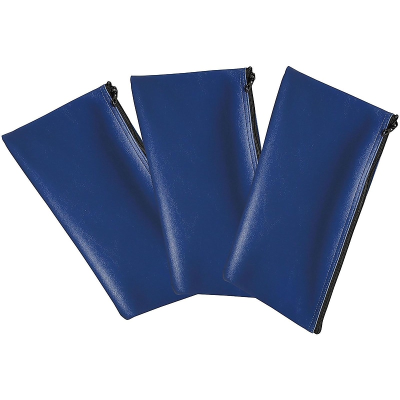 Honeywell Multipurpose Zipper Bag Deposit Bags, Blue, 18/Pack (6503-CT) image 1