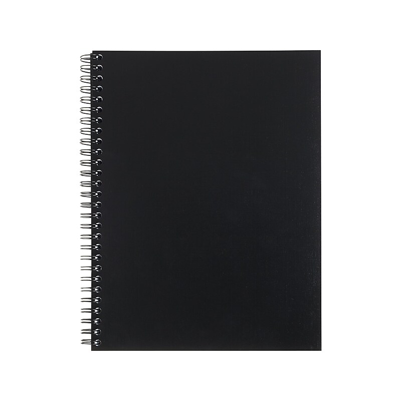 Staples Professional Notebook, 6-1/2" x 9-1/2", 80 Sheets, College Ruled, Black (25144) image 1