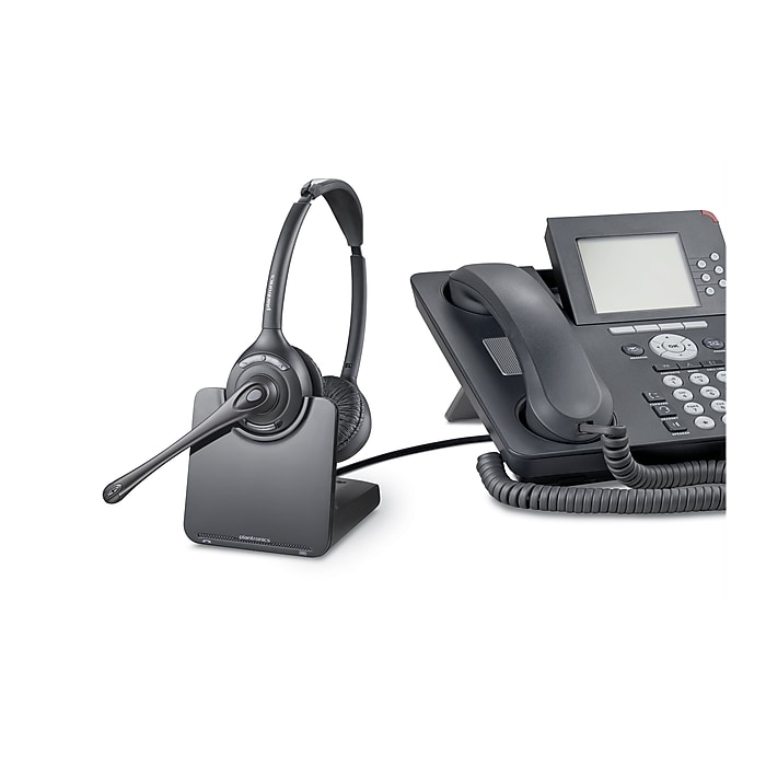 Plantronics CS 520-XD Wireless Phone Headset, Over-the-Head, Black