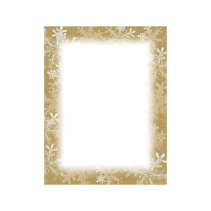 Great Papers Frosted Holiday Wishes Letterhead, Multicolored, 250/Pack (2011593) image 1
