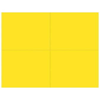 Great Papers 4-Up Matte Postcards, 5.5" x 4.25", Bright Yellow, 200/Pack (951840)