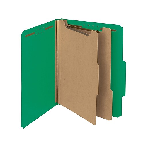 Blue 2 Expansion 19048 Smead 100% Recycled Pressboard Classification File Folder Legal Size 5 per Pack 2 Dividers 