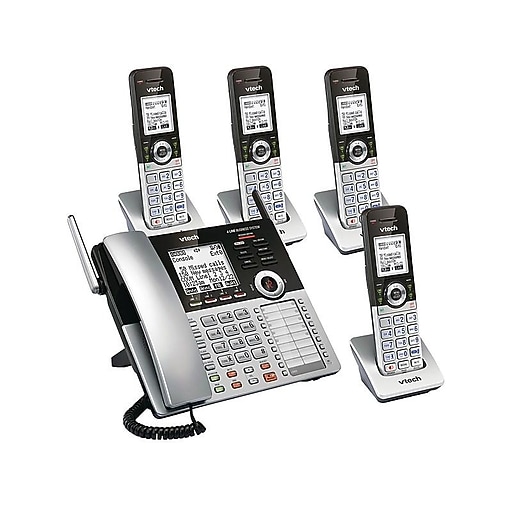VTech Small Business System 80032800 4Line Cordless Phone, Silver