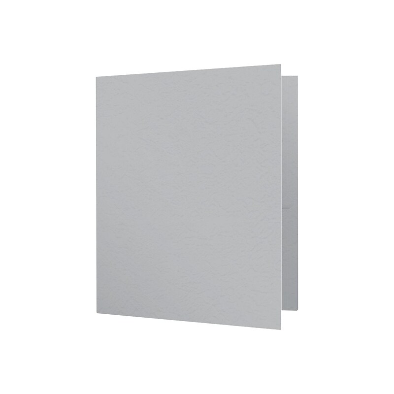 Oxford Twin Fastener Folders, Gray, 25/Box (OXF 57705) image 1