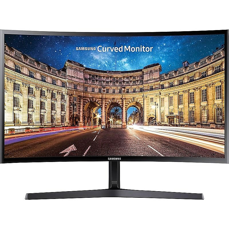 Samsung CF398 LC27F398FWNXZA 27" LED Monitor, High Glossy Black image 1