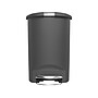 simplehuman Indoor Step Trash Can, Gray Plastic, 13 Gal. (CW1357)~#|#~sp43803978_sc7