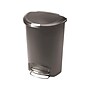 simplehuman Indoor Step Trash Can, Gray Plastic, 13 Gal. (CW1357)~#|#~sp43803981_sc7