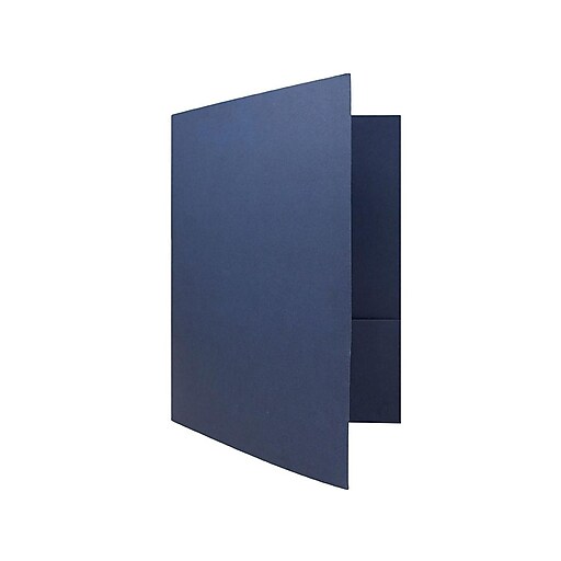 Shop Staples for JAM Paper® Two Pocket Presentation Folders, Navy Blue