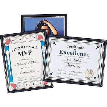 Staples All Purpose Plastic Picture Frame, Black (10931)