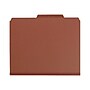 Smead Pressboard Classification Folders, 2" Expansion, Letter Size, 1 Divider, Red, 10/Box  (13775)~#|#~sp43804301_sc7