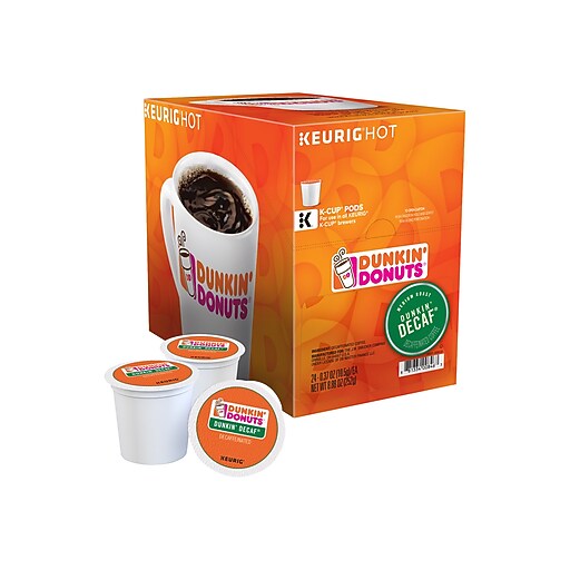 Dunkin Donuts® Decaf Keurig® KCup® Pods, 24 Count at Staples