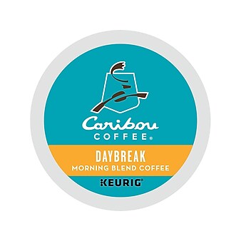 Caribou Daybreak Morning Blend Coffee, Keurig K-Cup Pods, Light Roast, 24/Box (6994)