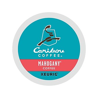 Caribou Mahogany Coffee, Keurig K-Cup Pods, Dark Roast, 24/Box (6990)