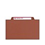 Smead Pressboard Classification Folders, 2" Expansion, Letter Size, 1 Divider, Red, 10/Box  (13775)~#|#~sp43804506_sc7
