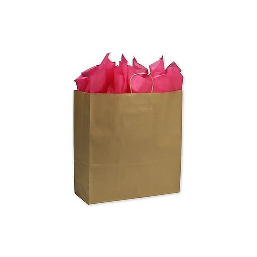 Kraft Paper 19"H x 18"W x 7"D Shopping Bags, Brown, 200/Pack at Staples