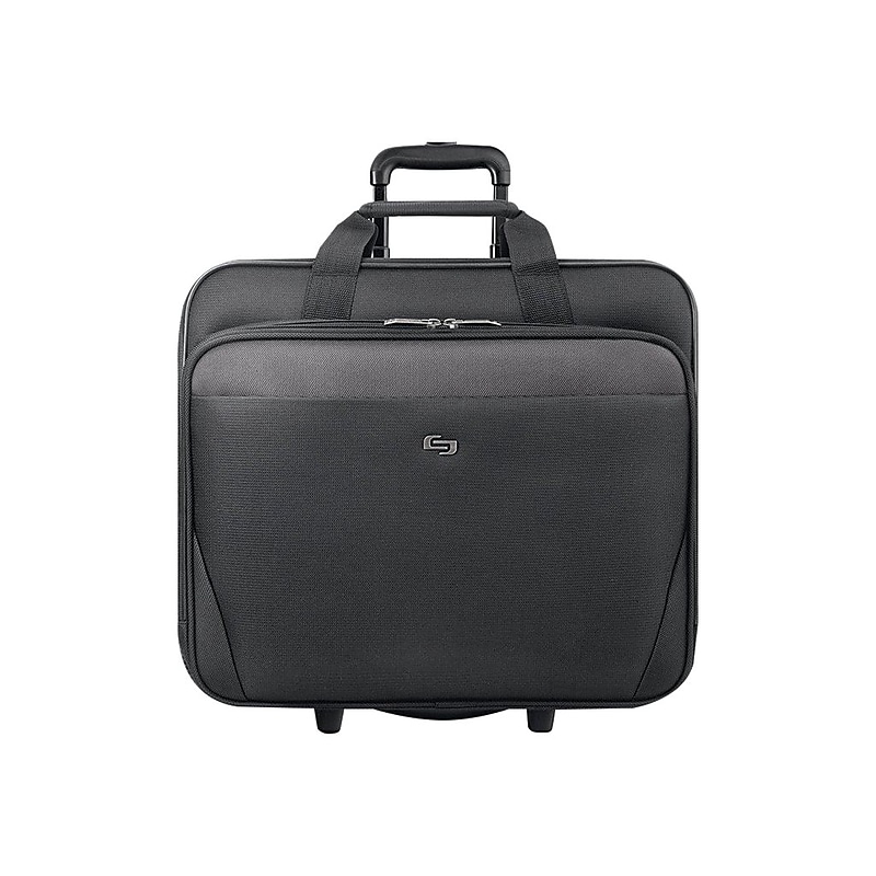 Solo New York Midtown Empire Laptop Rolling Briefcase, Black Polyester (CLS910-4) image 1
