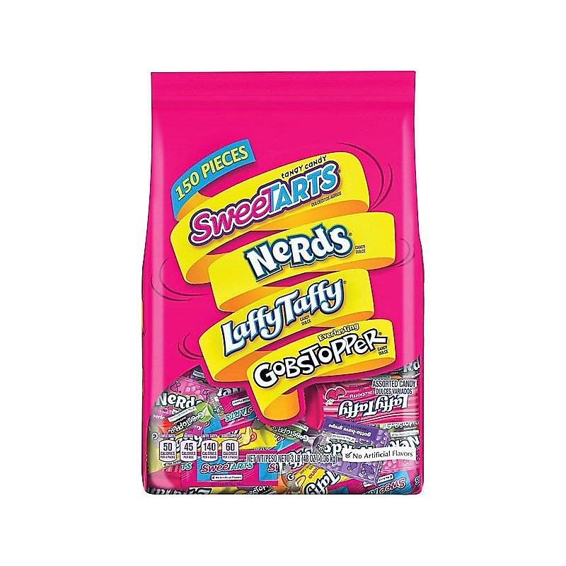 Wonka Assorted Bulk Pack Chewy Candy, 48 oz., 150 (NES96445) image 1