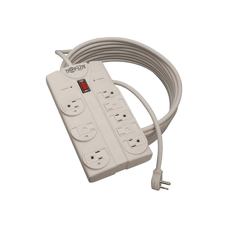 Tripp Lite Protect It! 8 Outlets Home/Office Surge Protector, 25' Cord (TLP825) image 1