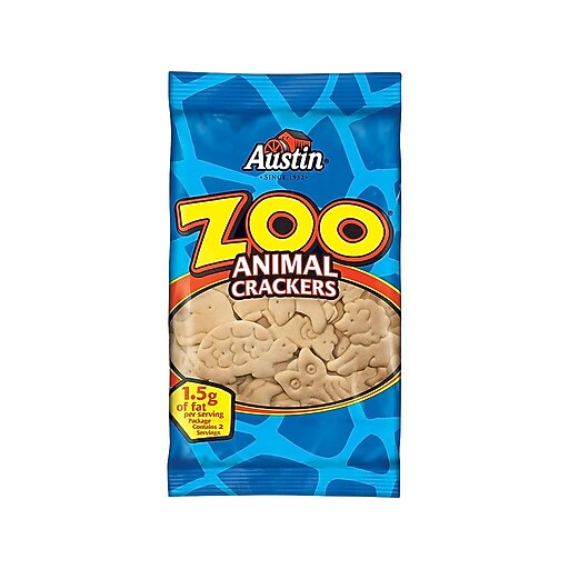 Austin® Zoo Animal Crackers, 2 oz. Bags, 36 Bags/Box at Staples