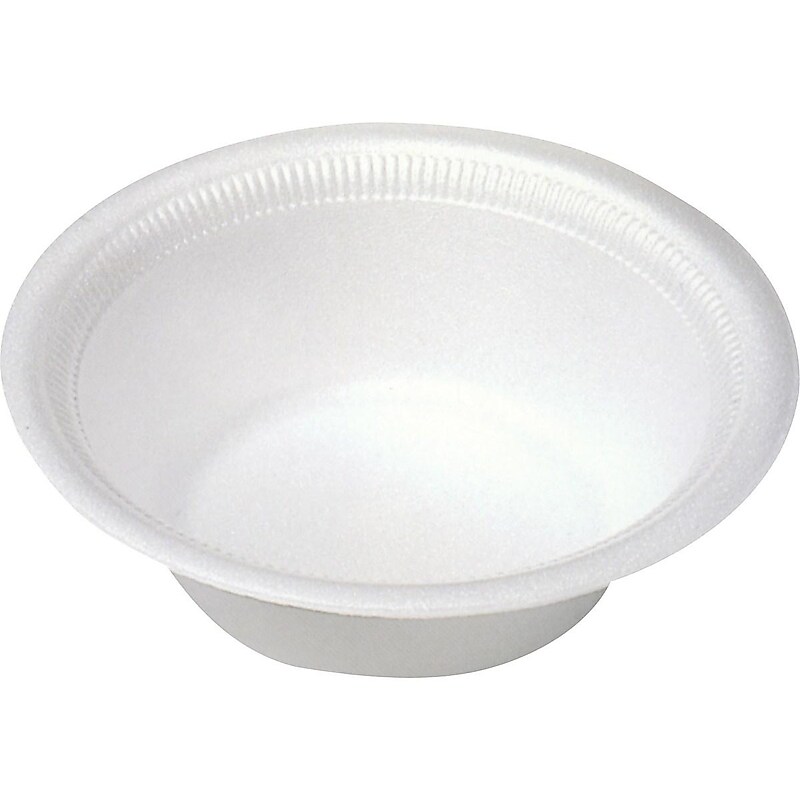Solo Concorde Foam Bowls, 12 oz., White, 125/Pack (12BWWCR) image 1