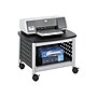 Safco Scoot Underdesk Metal Mobile Printer Stand with Lockable Wheels, Black/Silver (1855BL)~#|#~sp43805255_sc7