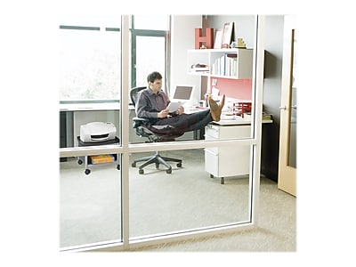 Safco Scoot Underdesk Metal Mobile Printer Stand with Lockable Wheels, Black/Silver (1855BL) Sansujyuku sansujyuku.com