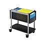 Safco Scoot Metal Mobile File Cart with Lockable Wheels, Black (5373BL)~#|#~sp43805269_sc7