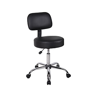 Boss Be Well Medical Spa Professional 26.5" Drafting Stool, Black (B245-BK)