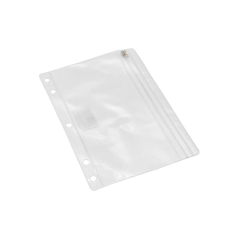 CLI Zipper Vinyl Pouches, Clear, 12/Bundle (76370) image 1
