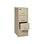 FireKing 2 Hour Rated 4-Drawer Vertical File Cabinet, Fire Resistant, Letter, Beige, 31.19"D DOCK (4-1956-2PA)~#|#~sp43805839_sc7