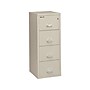 FireKing 2 Hour Rated 4-Drawer Vertical File Cabinet, Fire Resistant, Legal, Parchment, 32.06"D (4-2157-2PA)~#|#~sp43805842_sc7