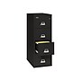 FireKing 2 Hour Rated 4-Drawer Vertical File Cabinet, Fire Resistant, Letter, Black, 31.19"D (4-1956-2BL)~#|#~sp43805847_sc7