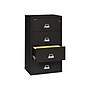 FireKing Classic 4-Drawer Lateral File Cabinet, Fire Resistant, Letter/Legal, Black, 31.19"W DOCK (4-3122-CBL)~#|#~sp43805855_sc7