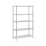 Honey-Can-Do 5-Shelf Metal Unit, 42"W, Chrome (SHF-01441)~#|#~sp43805938_sc7