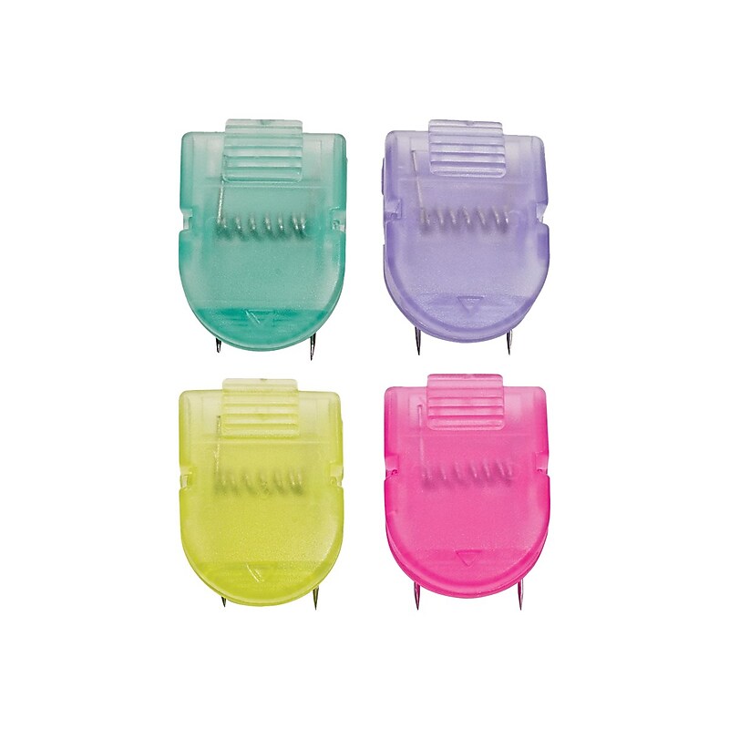 Advantus Panel Wall Cubicle Clips, Assorted Cool Colors, 50/Box (75336) image 1
