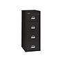FireKing Classic 4-Drawer Vertical File Cabinet, Fire Resistant, Letter, Black, 25"D WHITE GLOVE DELIVERY INCLUDED (4-1825-CBL)~#|#~sp43806203_sc7