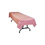 Table Mate Plaid 108"x 54" Plastic Table Covers, Red/White, 6/Pack (549rdg)~#|#~sp43806307_sc7