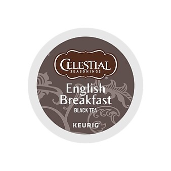 Celestial Seasonings English Breakfast Tea, Keurig K-Cup Pods, 24/Box (14731)