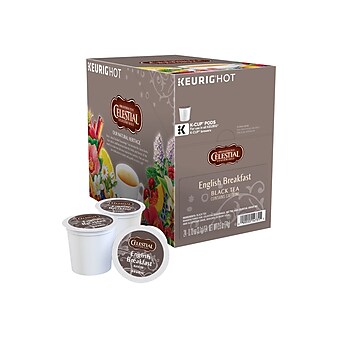 Celestial Seasonings English Breakfast Tea, Keurig K-Cup Pods, 96/Carton (14731)