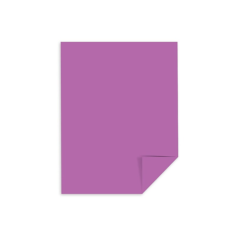 Astrobrights 65 lb. Cardstock Paper, 8.5" x 11", Planetary Purple, 250 Sheets/Pack (22871) image 1