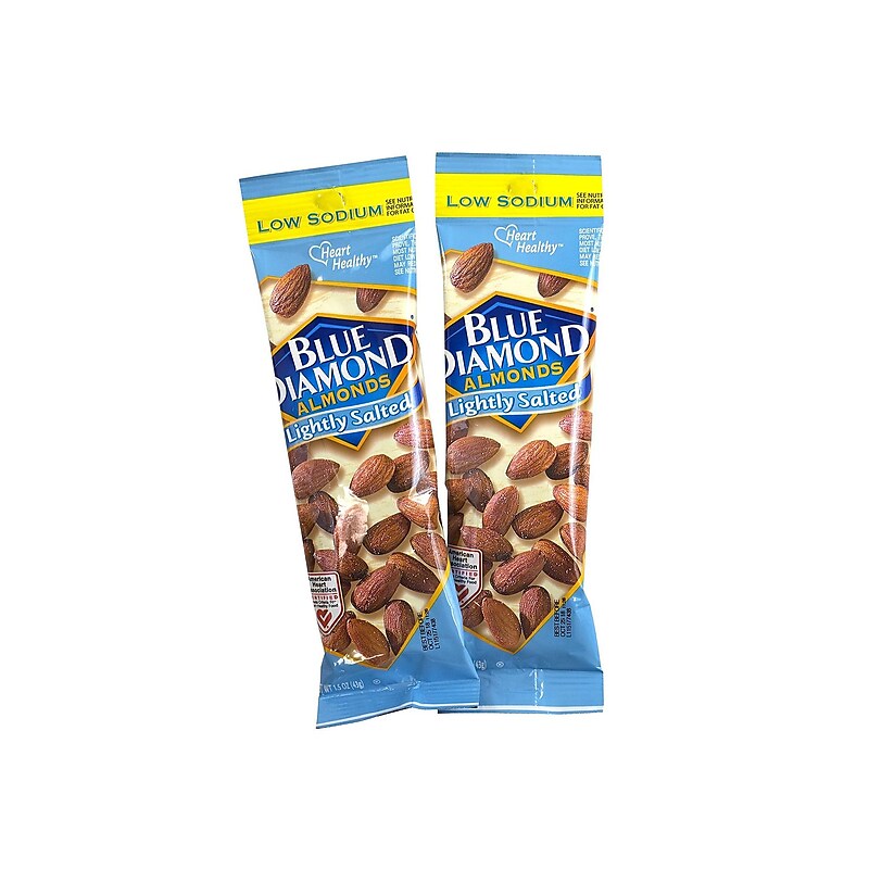 Blue Diamond Lightly Salted Almonds, 18 oz., 12 Bags/Box (220-00736) image 1